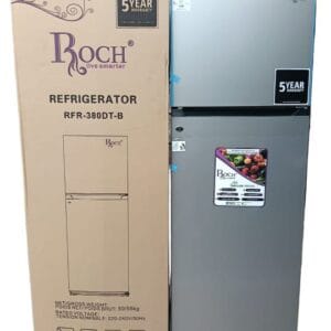 Roch 306L Fridge Model RFR-380-DT-B Double Door