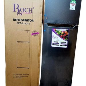 Roch 170L Fridge Model RFR-210-DT-1 Double Door Silver