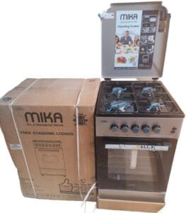 Mika 50×60 Full Gas Free Standing Gas Cooker – Durable & Efficient