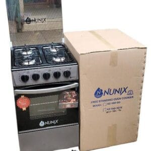 NUNIX 50×55 Full Gas Cooker with Oven